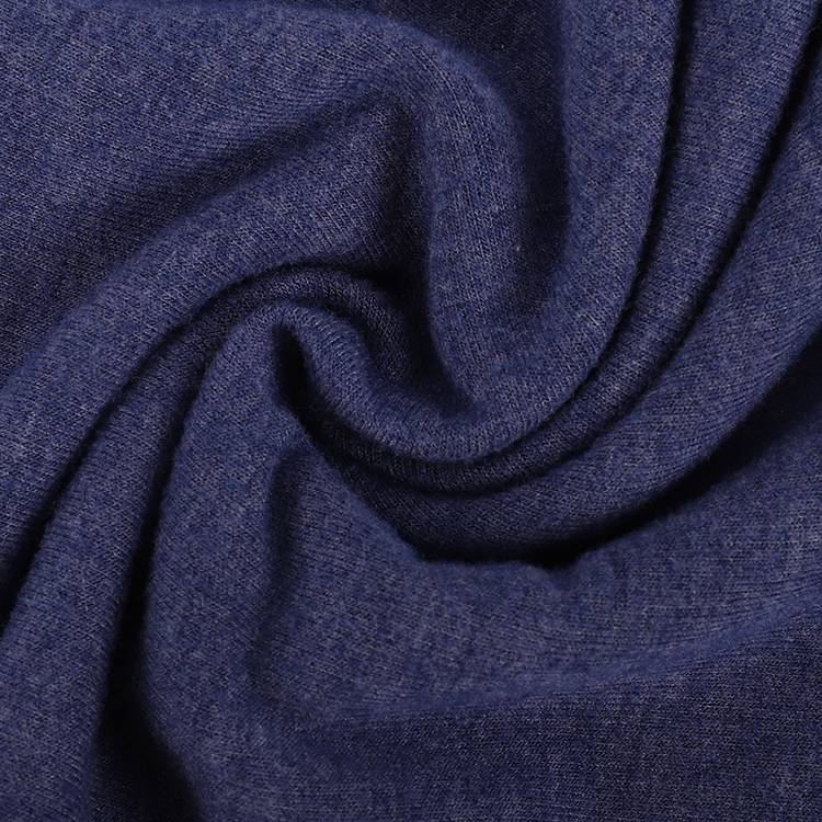 Brushed Sueded panch Finished Knitted Fleece Rayon Spandex CVC French Terry Fabric for Garment Trousers
