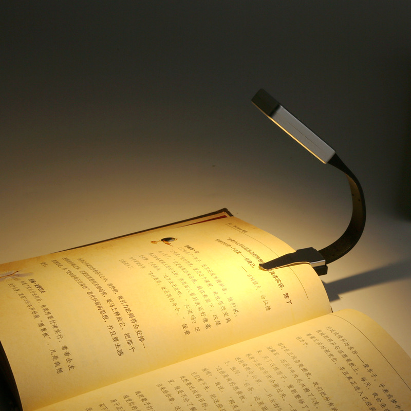 USB перезаряжаемая лампа для чтения с зажимом, светодиодная лампа для книг, лампа для чтения книг, Гибкая мини USB Светодиодная лампа