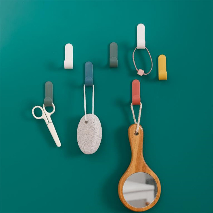 home living room plastic self adhesive sticker wall j hook for display