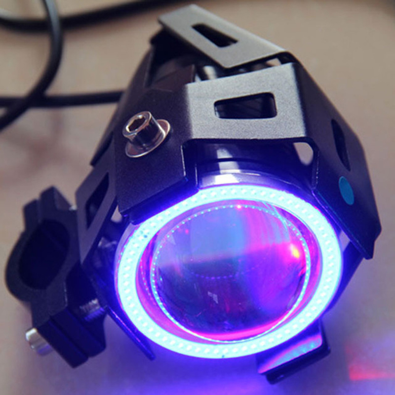 U7 светодиодная фара мотоцикла скутер Противотуманные фары LED ATV 12В Moto Рабочая прожектор лампы головного света DRL Автомобильные фары