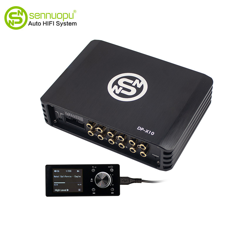 Sennuopu dsp x10 цифрового сигнального процессора автомобильного аудио 4 канальный усилитель мощности