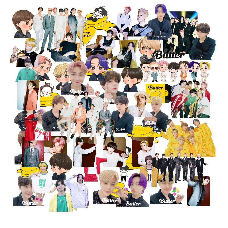 Оптовая продажа 60 шт./компл. KPOP Idol товар Bangtan Boys декоративные наклейки
