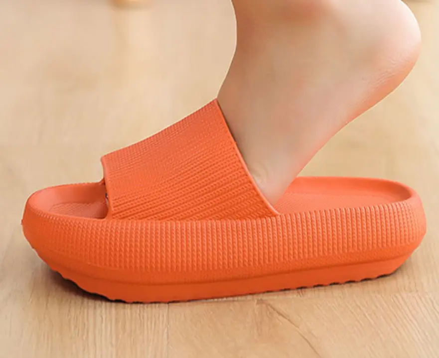 fashion Indoor Candy Color Thick Bottom Men Women Slippers