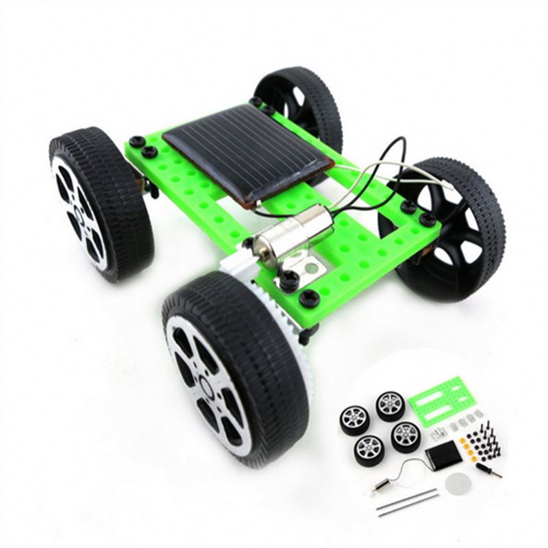 Stem science DIY Education plastic Mini sport solar panel power racing kit student children's toy classroom race car toys