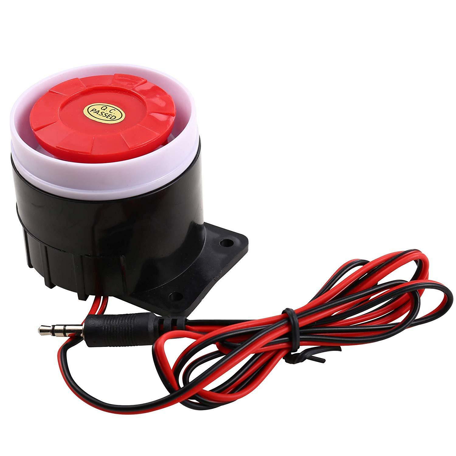 Wired Electronic Alarm Siren Horn 110db DC9V for Home Security High Decibel