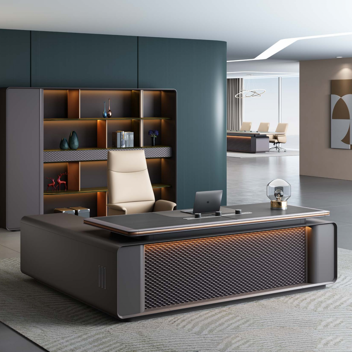 Luxury modern high quality business office table office desks and chairs office furniture