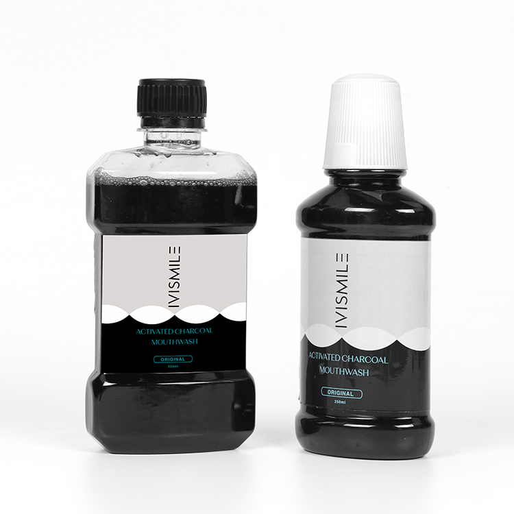 IVISMILE 100% Natural Coconut Charcoal Teeth Whitening Mouthwash