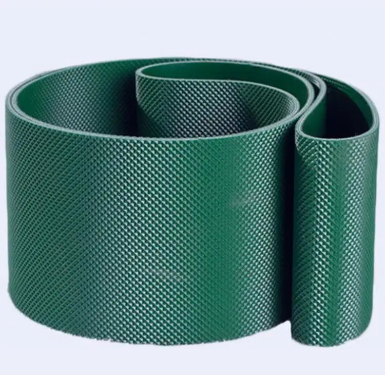 Customizable Color And Pattern PVC Green Line Conveyor Belt