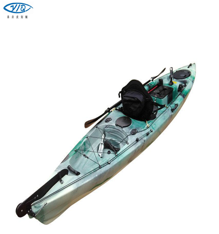 Новая Вращающаяся пластиковая лодка для морской рыбалки, байдарка с 6 держателями удочек и большим чемоданом