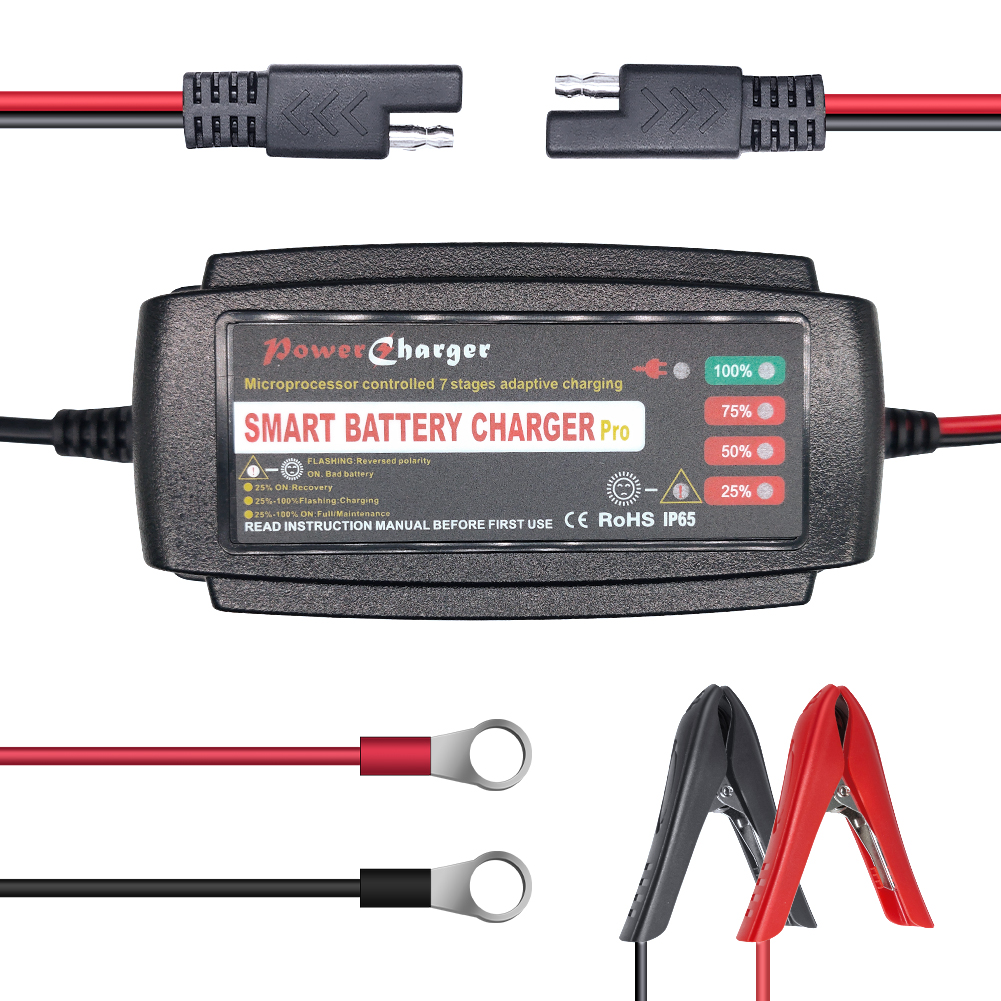 Лучшие продажи 12V 5A 7-ми ступенчатый смарт-свинцово-кислотная батарея зарядное устройство сопровождающий автоматический автомобильный рычаг управления и лодка батарея зарядное устройство