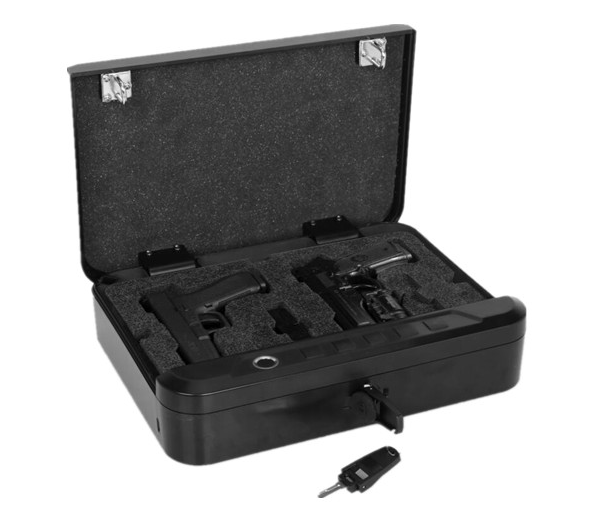 291705 Alumium alloy Biometric fingerprint Handgun Bluetooth Smart Car Pistol Gun Safe Home