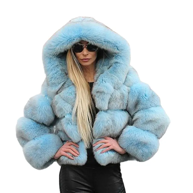 2020 солнцезащитные очки в популярном стиле; Женская Норковая меховая Укороченное пальто куртка для женщин из искусственного лисьего меха пальто для женская мода