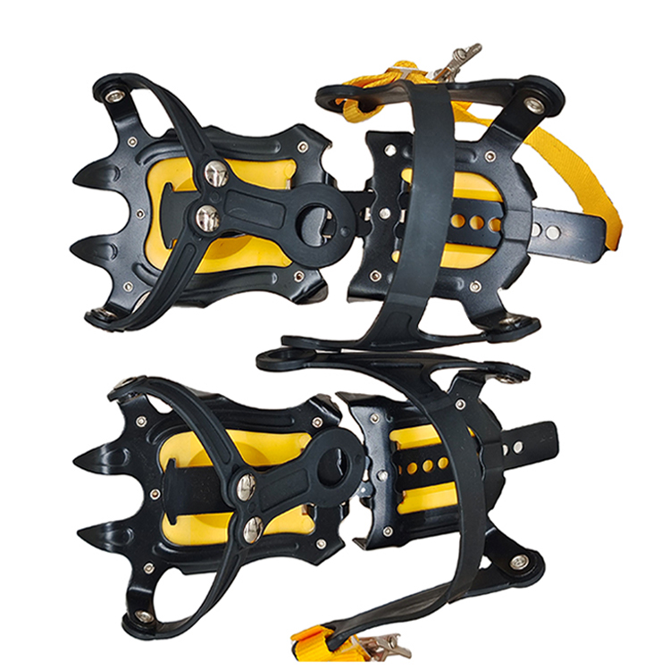 Ice Walk Traction Cleats for Shoes Boots  Snow Crampons Grippers with 10 Steel Studs  Anti Slip Stretch Spikes CoverOvershoe