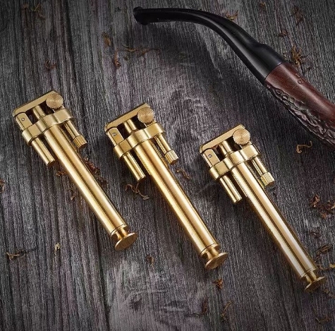 All Detachable Kerosene Classic Retro Pure Copper Lighter Retro Metal Crystal Design Windproof Car Cigarette Smoking Accessories