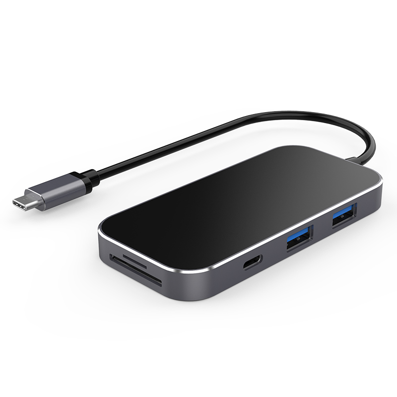 Type-C USB C (DP Alt mode 1,2) к HDMI 1,4/USB 3,0 A/SD и TF слот/аудио 4K HDMI 8 мульти-портов