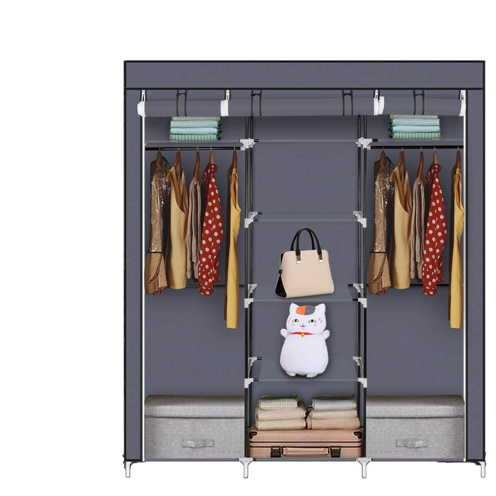 Economical net celebrity, easy to install, small bedroom, large space, good-looking and strong non-woven wardrobe