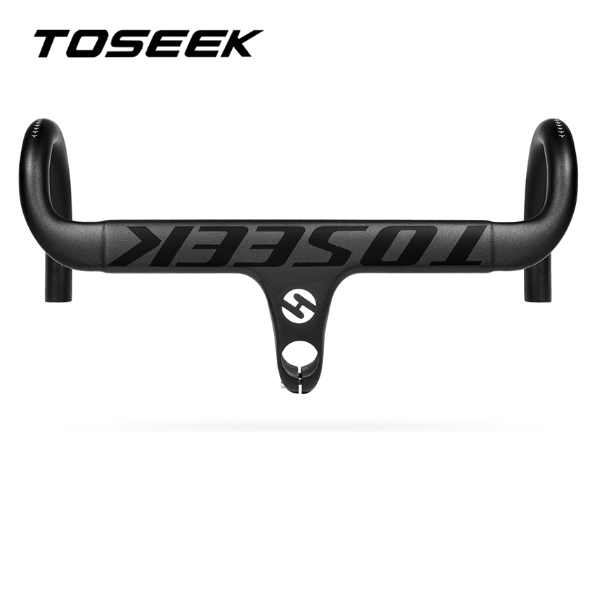 TOSEEK TR2200 полностью из углеродного волокна, руль стиль, сделано в Китае, велосипедный Интегрированный руль со стволом