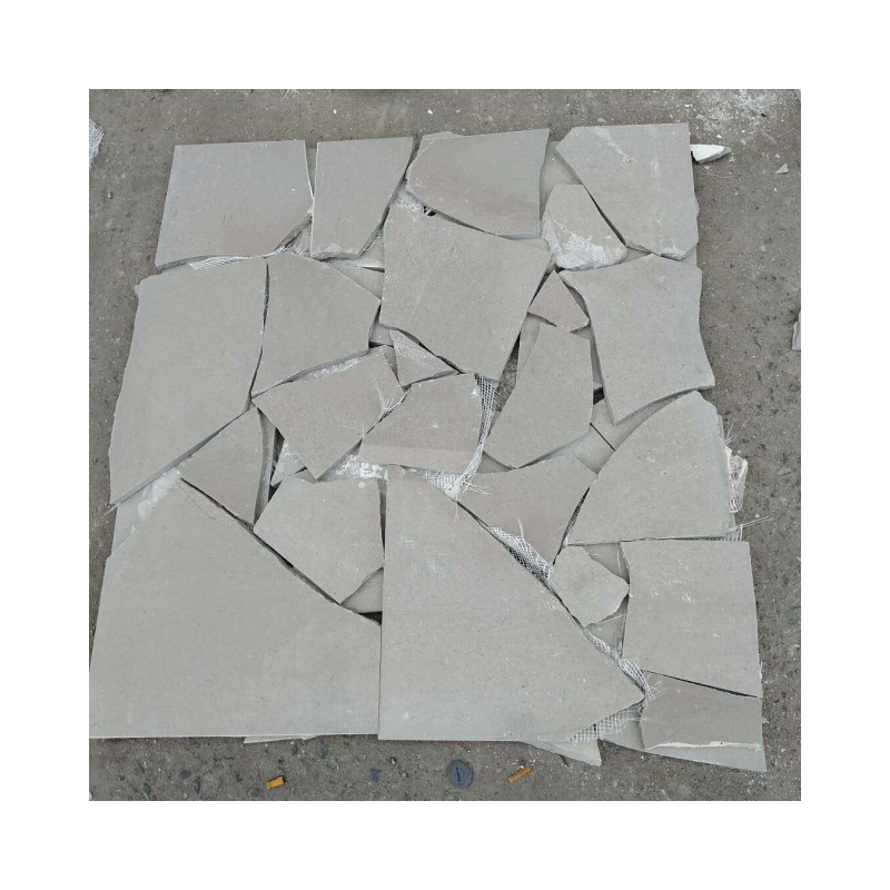 SH STONE Natural Stone Random Sizes Grey Marble Loose Crazy Pavings Patio Pavers Flagstone Flooring Tiles Slab for Garden Pathway