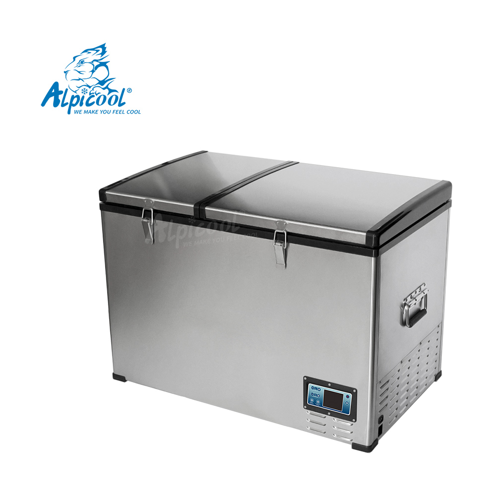 Alpicool bcd125 125L портативный компрессор путешествия автомобильный морозильник холодильник 12/24v