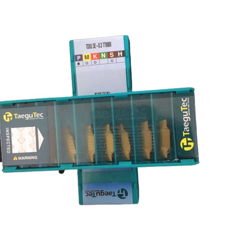South korea manufacturer original TAEGUTEC CNC grooving turning inserts TDXU 3E-0.3 TT9080 TT9030