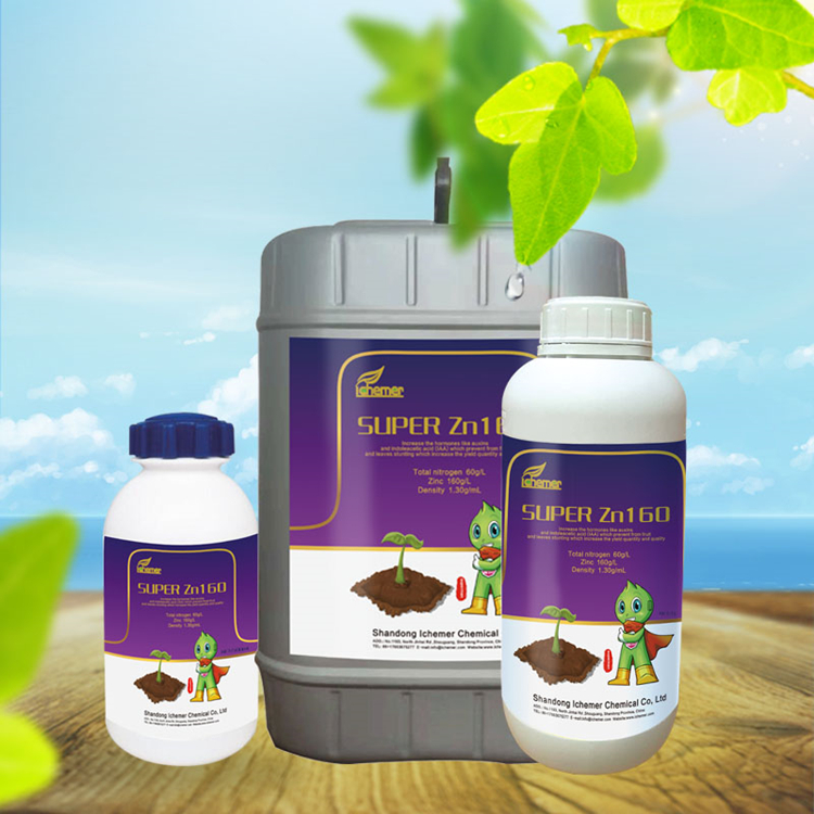 Agricultural used Liquid Element Fertilizer-Zinc Nitrogen organic fertilizer - Ichemer Super Zn160