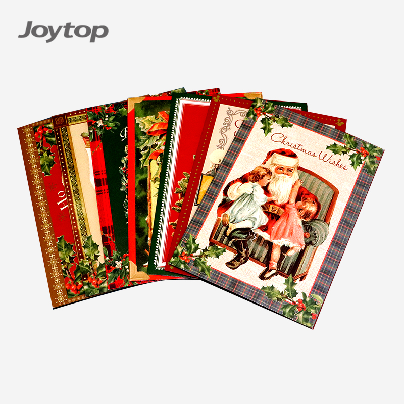 Рождественские поздравительные открытки Joytop с 3D выдвижными пожеланиями по индивидуальному заказу, подарок с конвертом
