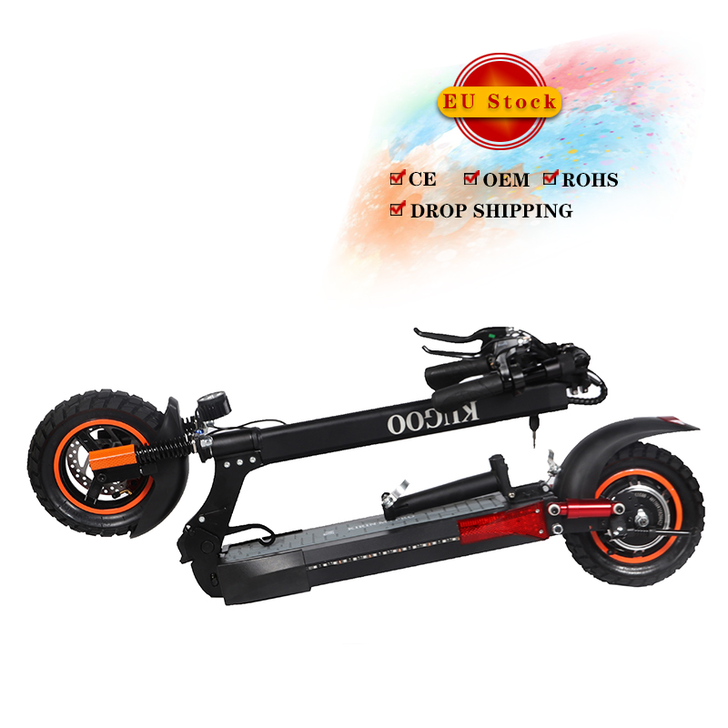 CE RoHS KUGOO KIRIN M4 PRO 16 Ач 10 "внедорожные шины, складной электрический скутер, водонепроницаемый, максимальная скорость 45 км/ч, склад в ЕС