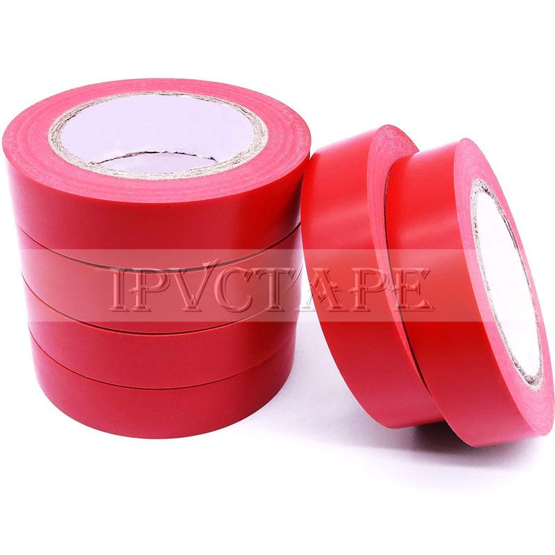 High Voltage PVC Red Electrical Insulation Tape Matte Vinyl Flame Retardant Wire Harness insulating Tape Manufacturer