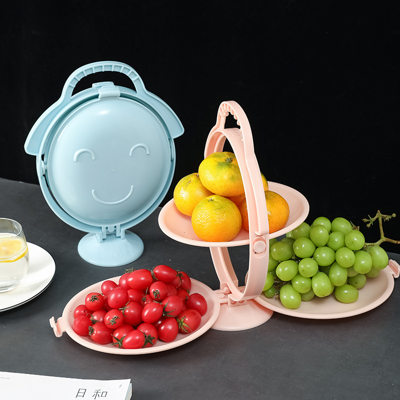 A2594 Многослойные складной вращающийся кухонный нож фрукты с ручкой для хранения пластина выпечка для мытья посуды овощей портативный корзина для фруктов
