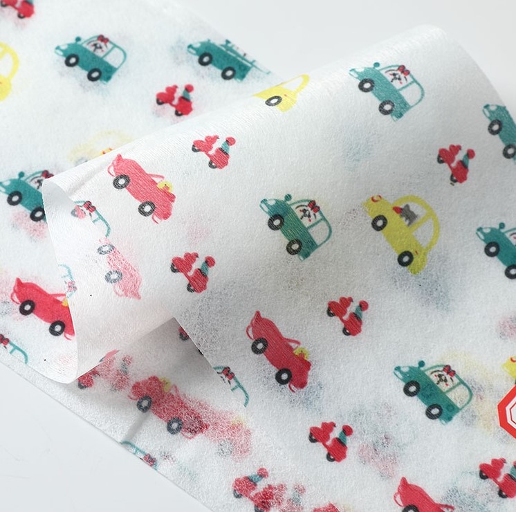 Spunlace printed nonwoven fabric kids face mask material printed pp spunbond nonwoven and meltblown fabric rolls