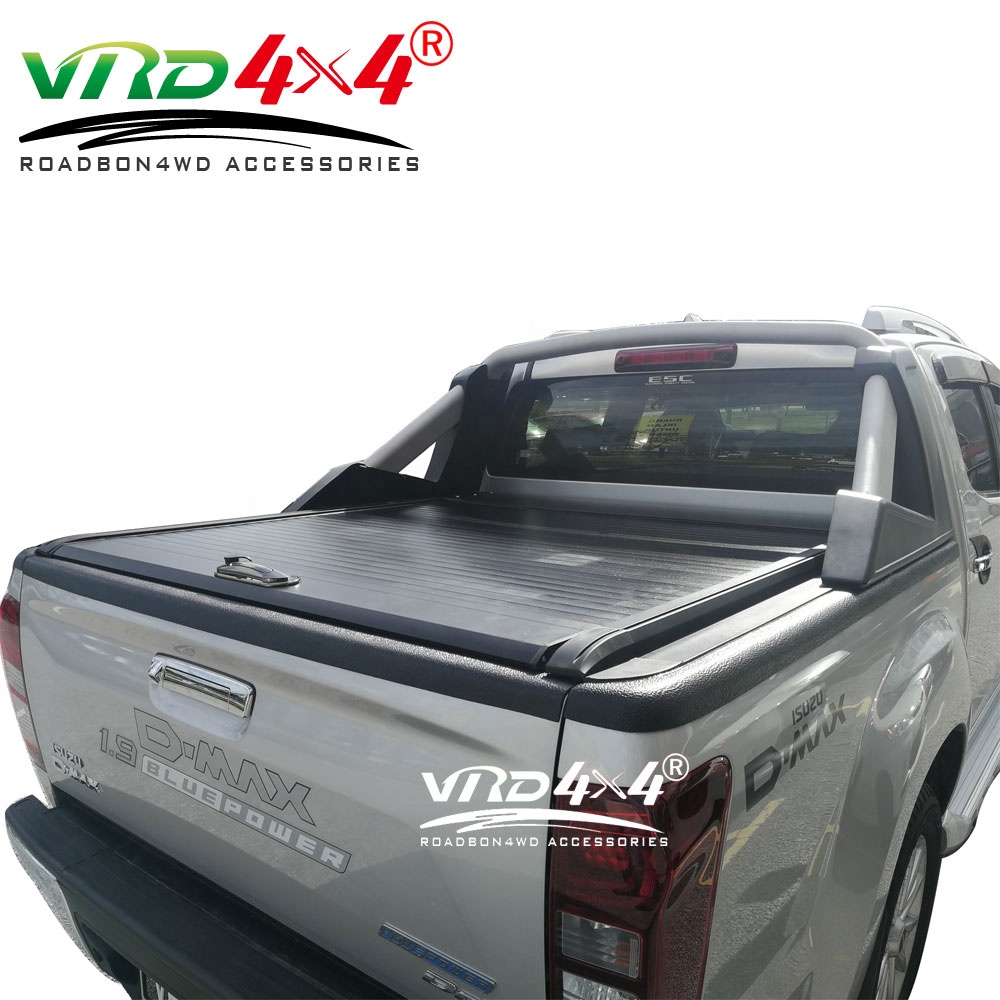 VRD4X4 алюминиевая роликовая крышка затвора пикапа верхняя Выдвижная рулонная кузов кузова для Ranger Hilux Navara Dmax Triton
