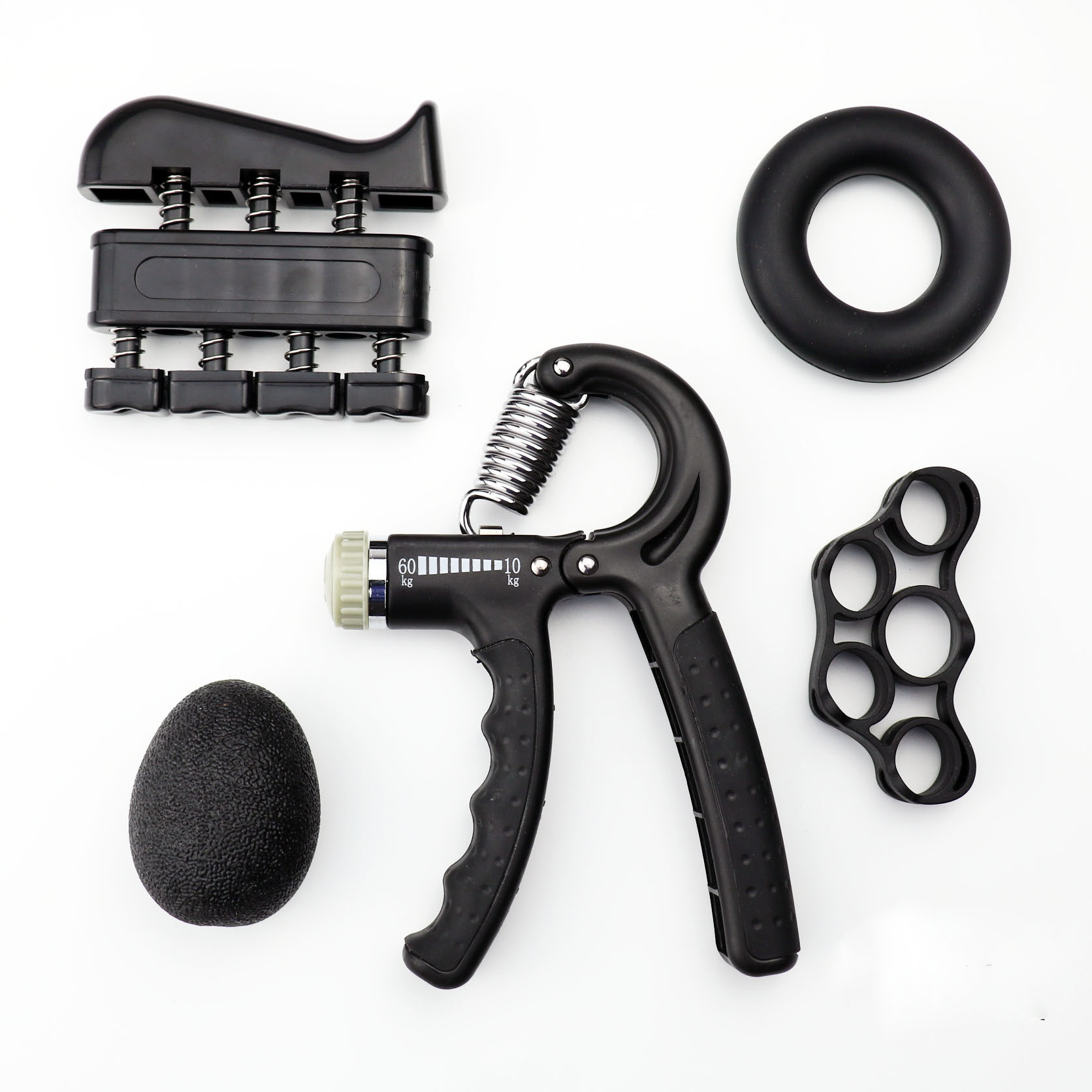 2021 Hand Grip Set Fitness Adjustment Five Set Ring Ball Finger Trainer Hand Grips