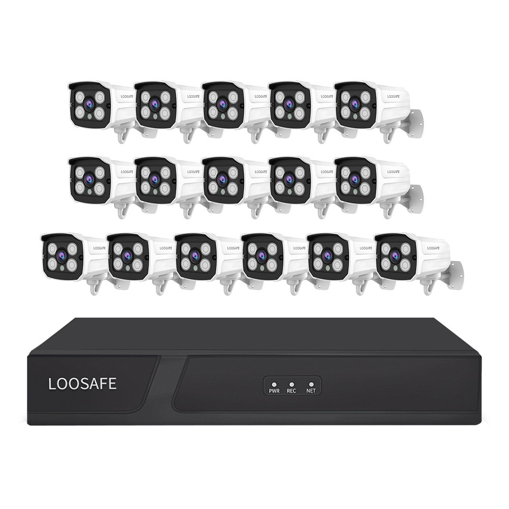 HD 16 ch Канал CCTV системы Poe 3MP/5MP камеры системы безопасности комплект видеонаблюдения набор