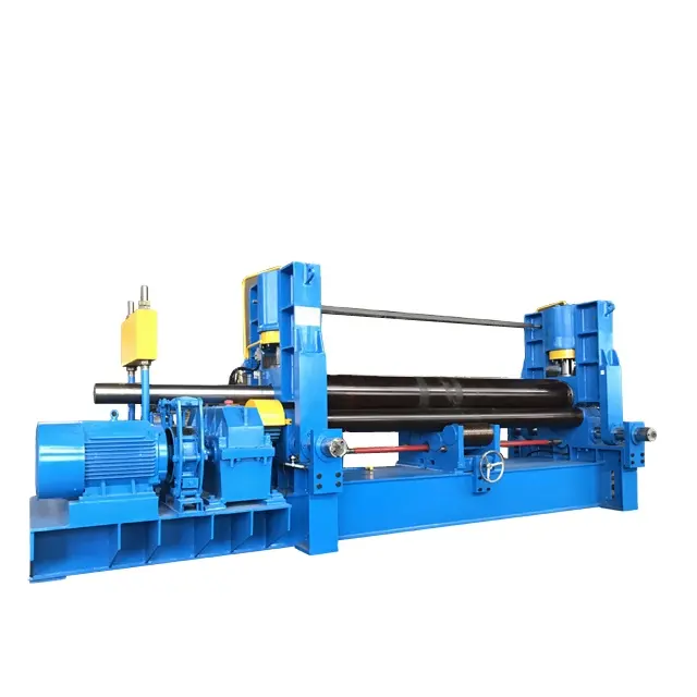 heavy duty metal sheet bender with auxiliary cone bending device plate rolling machine price