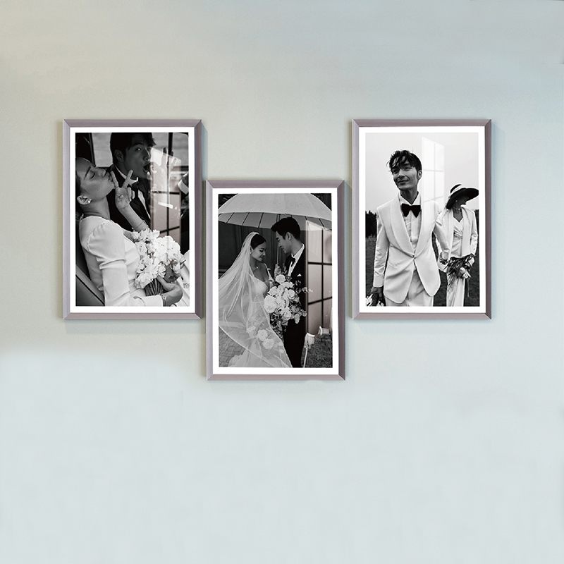 Moden picture photo frame 6x8" 8x10" 60x90cm 60*120cm PVC Toughened membrane for Home Decoration