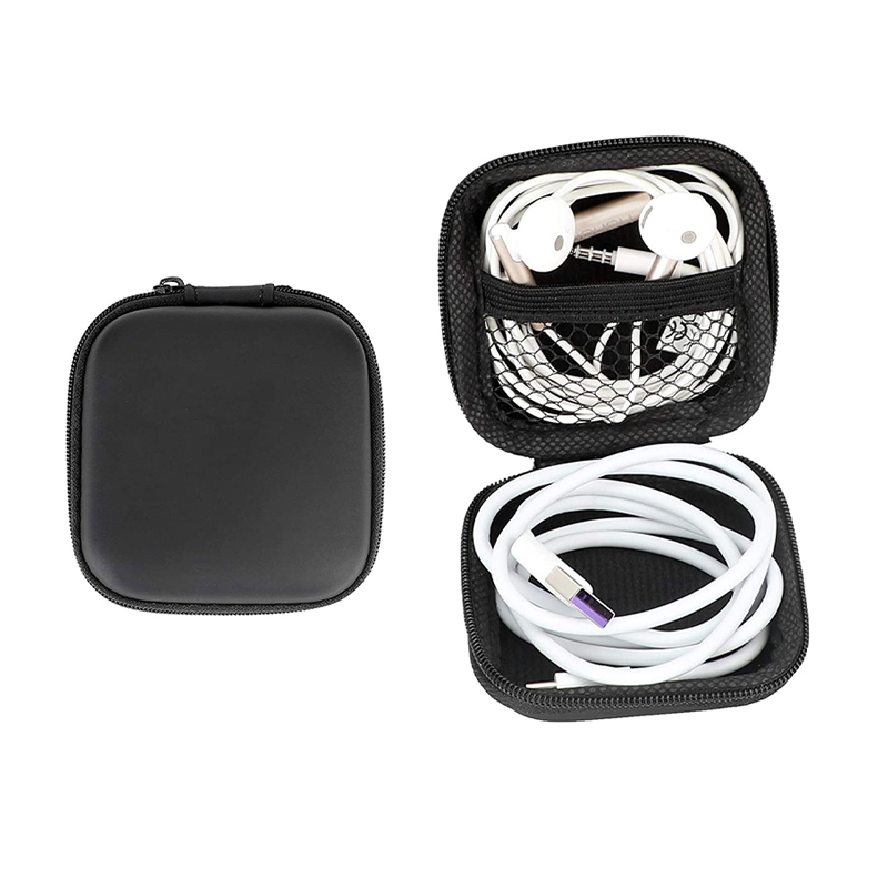 Portable Small Earbuds Case, Earbud Carrying Case Storage Bag with Carabiner Clip