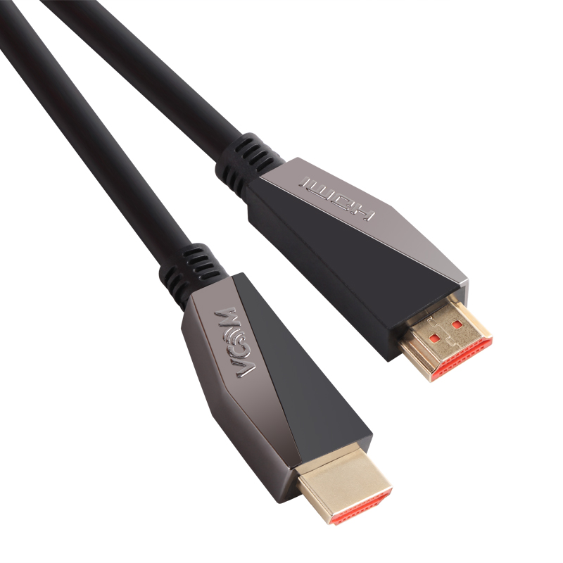 VCOM Заводская продукция, 4K 60 Гц 18 Гбит/с, корпус из цинкового сплава 1,8 м, 5 м, 10 м, 2,0 в, позолоченный HDMI-кабель