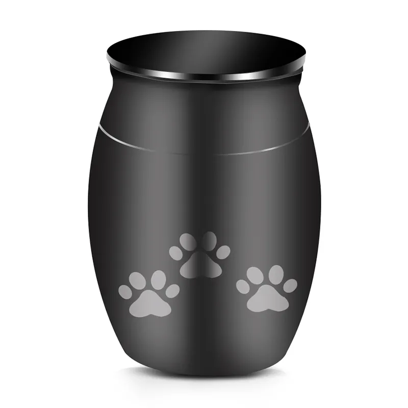 Wholesale Pet Cremation Urns Stainless Steel Engraved Lettering Cremation Memorial Urns For Pets