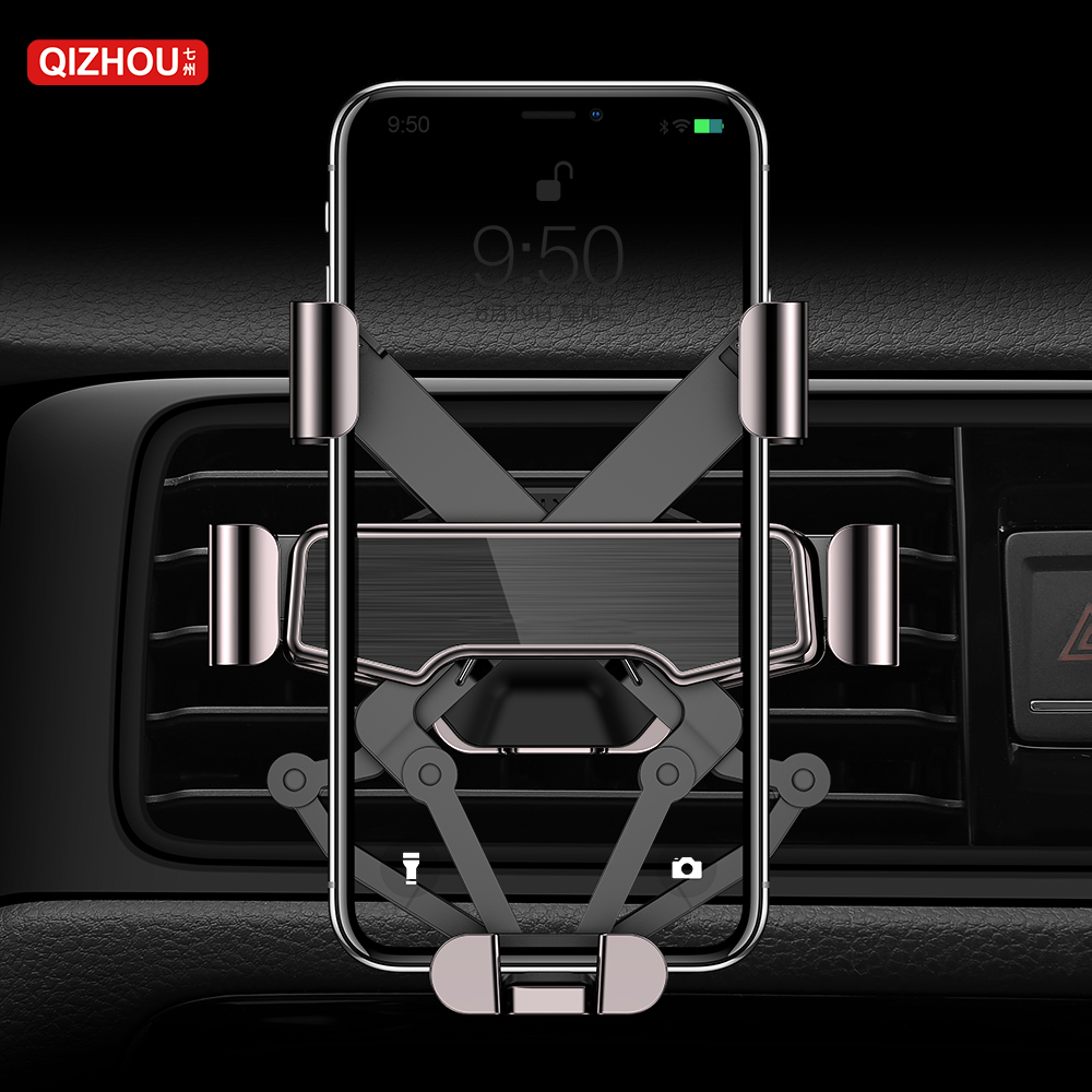 Gravity Car Phone Holder Mount  Air Vent Phone Mount Strong Clamp Phone Holder Wide Compatibility for 4-7 inches Smartphone