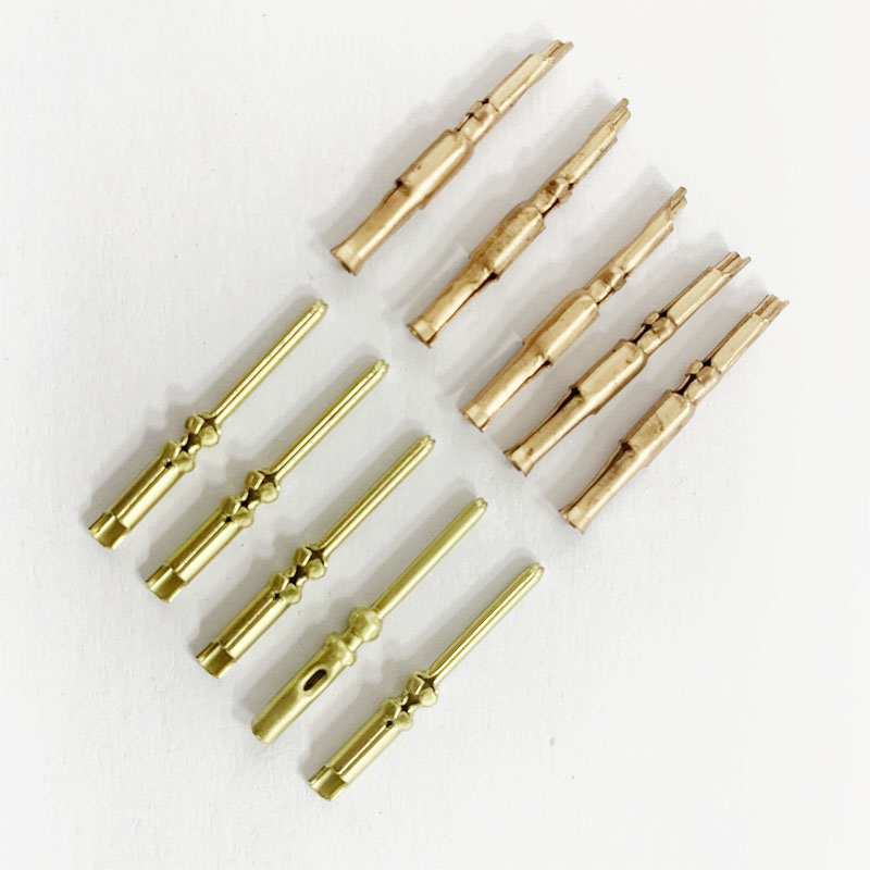 Cheap Slotted Female Hole Silver Gold Plated Elecotric Brass Spring Loaded Contact For aviation connectors