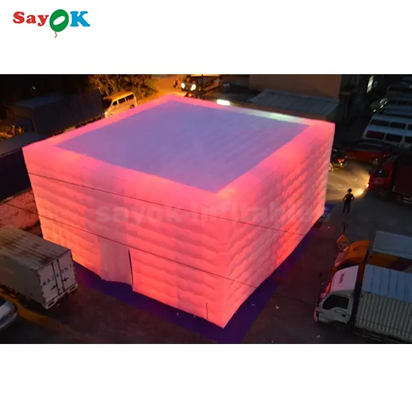 Inflatable Led Tent With Windows Inflatable Double Layer Tents Wedding Party Event Tent Inflatable