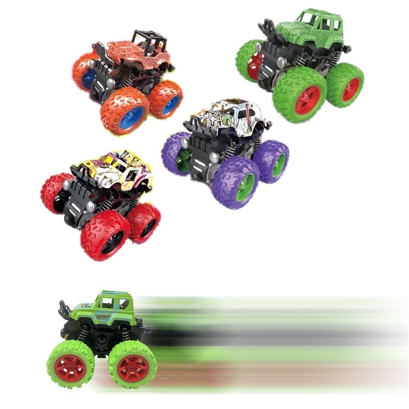 4x4 ножные колеса, тянущийся автомобиль, фрикционная игрушка, автомобиль, 360 гоночный пластиковый детский игрушечный автомобиль
