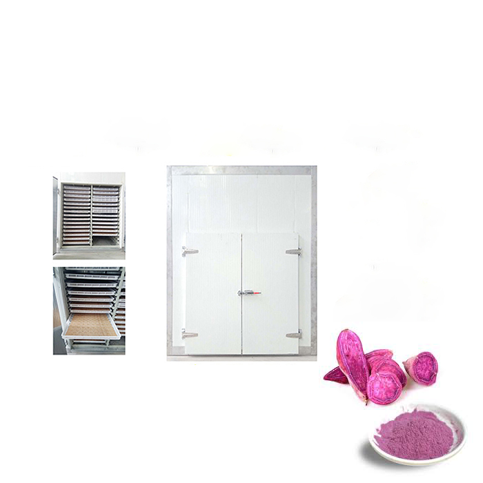 Khoai lang tim tray drying oven with heat pump for commercial Vietnam sweet potato powder processing