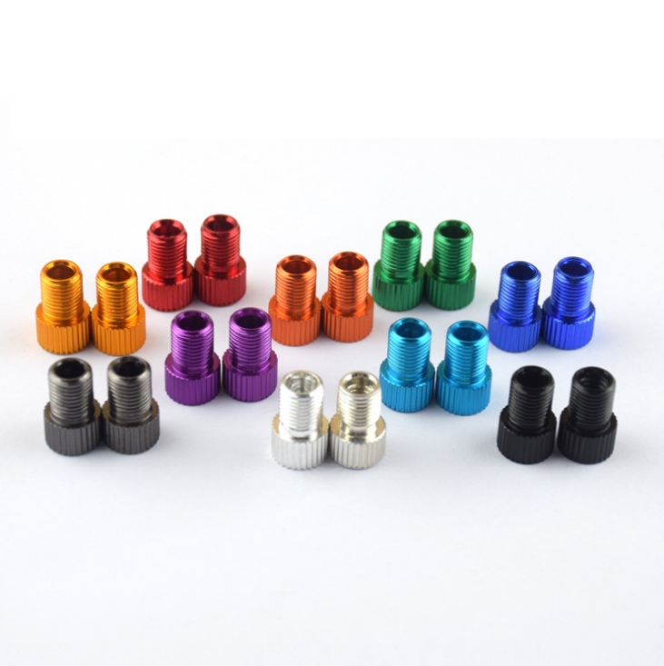 CNC bicycle aluminum alloy French to American conversion nozzle Copper gas nozzle adapter French to American nozzle
