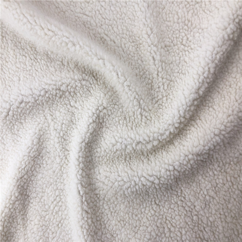 100% Polyester warm sherpa Fleece Fabric for Blanket fashion Jacket fabric and Bedding Home Textile fabric
