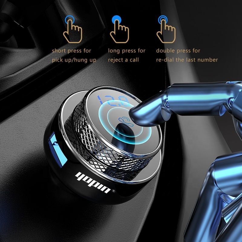 2020 the best selling item car bluetooth fm transmitter dual fast usb charger usb/tf music player bluetooth converter for car