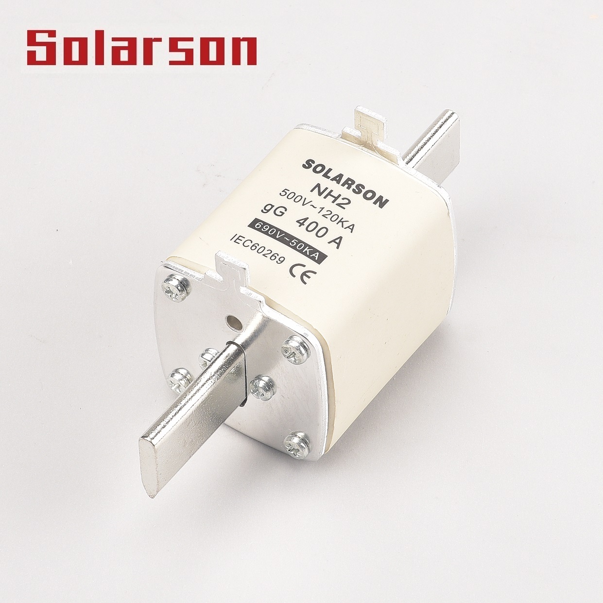 Высокая отключающая способность NH2 плавкая вставка 500V ac 690V ac 80A 100A 125A 135A 150A 160A 200A 250A 315A 355A 400A