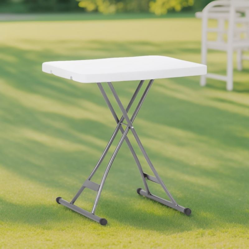 Plastic folding dining room furniture height adjustable standing square dinner set table for 4