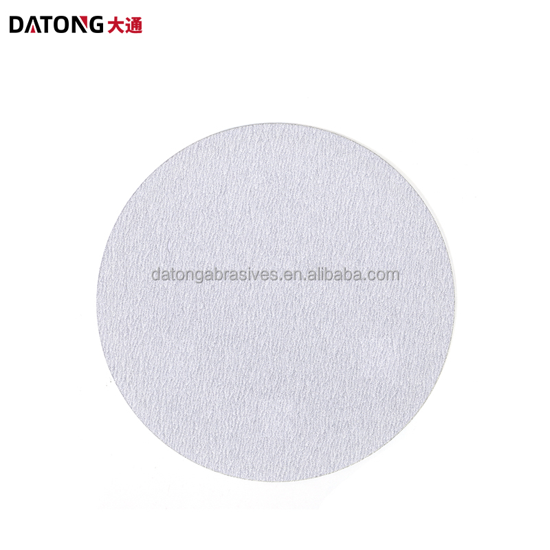 Datong factory High quality abrasives sand paper 4.5 inch 0holes Grit 100 Round Ceramic white Sanding Disc For Metal and Wood