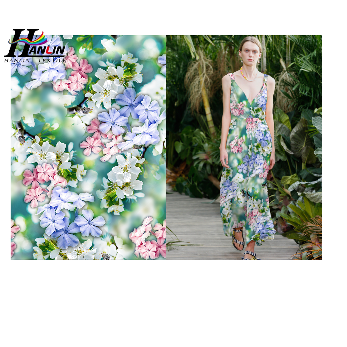 Factory Direct Sale 2021 Newest Design Rayon Fabric 45S Challis Printed For Summer Lady's Dress Soft Hand feel